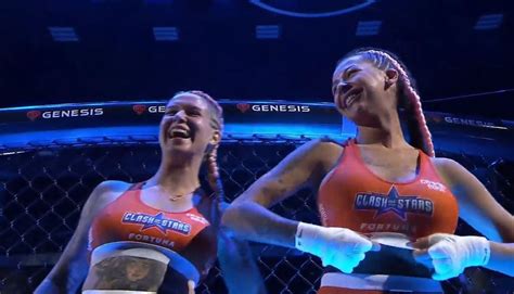 mma fighter flashes crowd after win|BKFC fighter flashes the crowd her breasts after KO (Video)